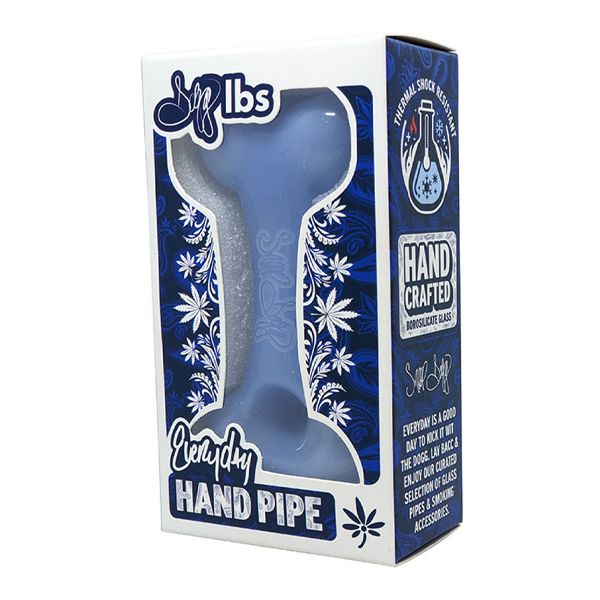 Dogg Lbs (Hand Pipe) 4" Everyday Dogg Bone blue with packaging
